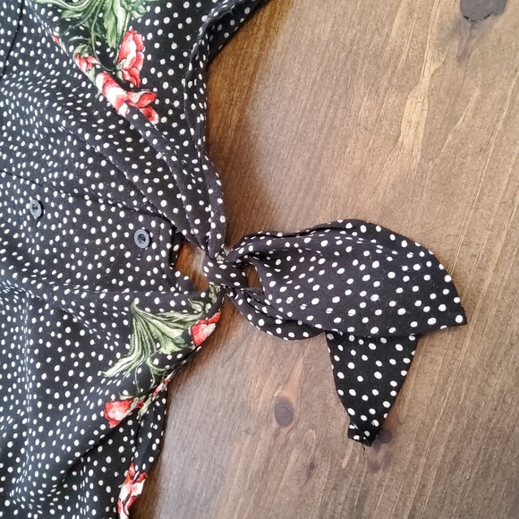 Monteau Los Angeles polka-dot button-up shirt - Picture 2 of 6